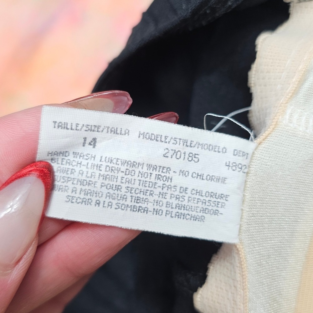 Body I D Maillot‎ Vintage Black Textured One Piece Swimsuit Bodysuit - Picture 7 of 11